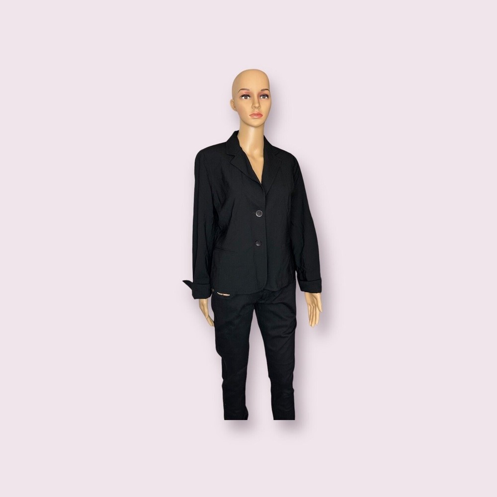 Trousers Etc. Womens Blazer Size 10 Black Perfect Condition